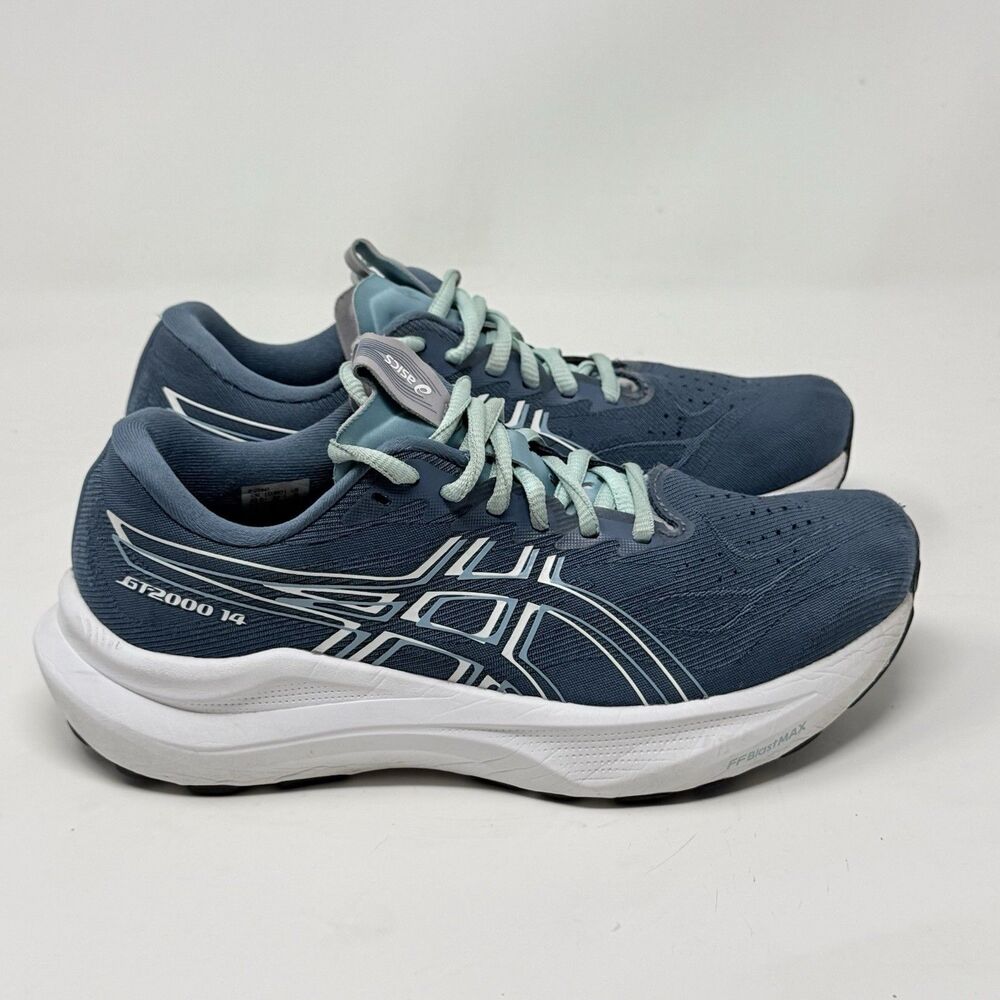 Asics GT-2000 13 Shoes Womens 6 Sea Blue White Mesh Running Walking Sneakers